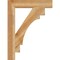 Ekena Millwork Merced Block Rough Sawn Bracket, Western Red Cedar, 4"W x 24"D x 32"H BKT04X24X32MRC05RWR - alternate 3